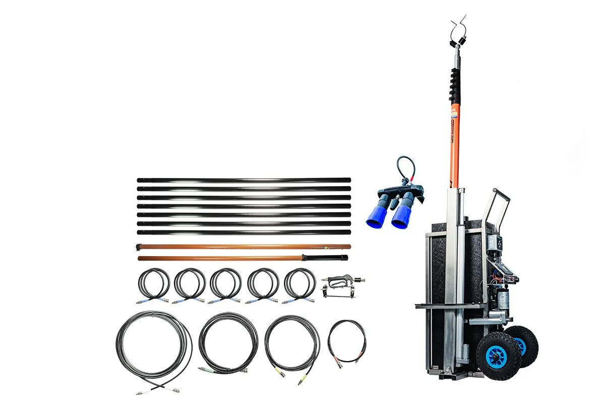 Professional roof cleaning equipment for contractors in the UK